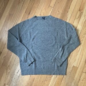 J.Crew Men’s L Grey Wool Crewneck Sweater